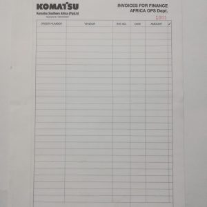 Invoice For Finance